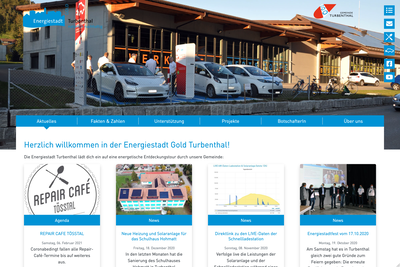 Website Energiestadt Turbenthal