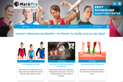 Website Sportladen MarkPro