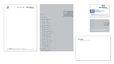 Grafik Design Briefschaft Göldi und Partner Immobilien